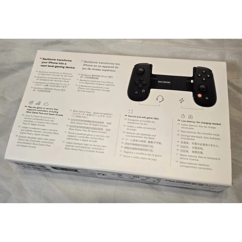 Backbone‎ One Mobile Gaming Controller for iPhone Lightning NEW SEALED Game Pass